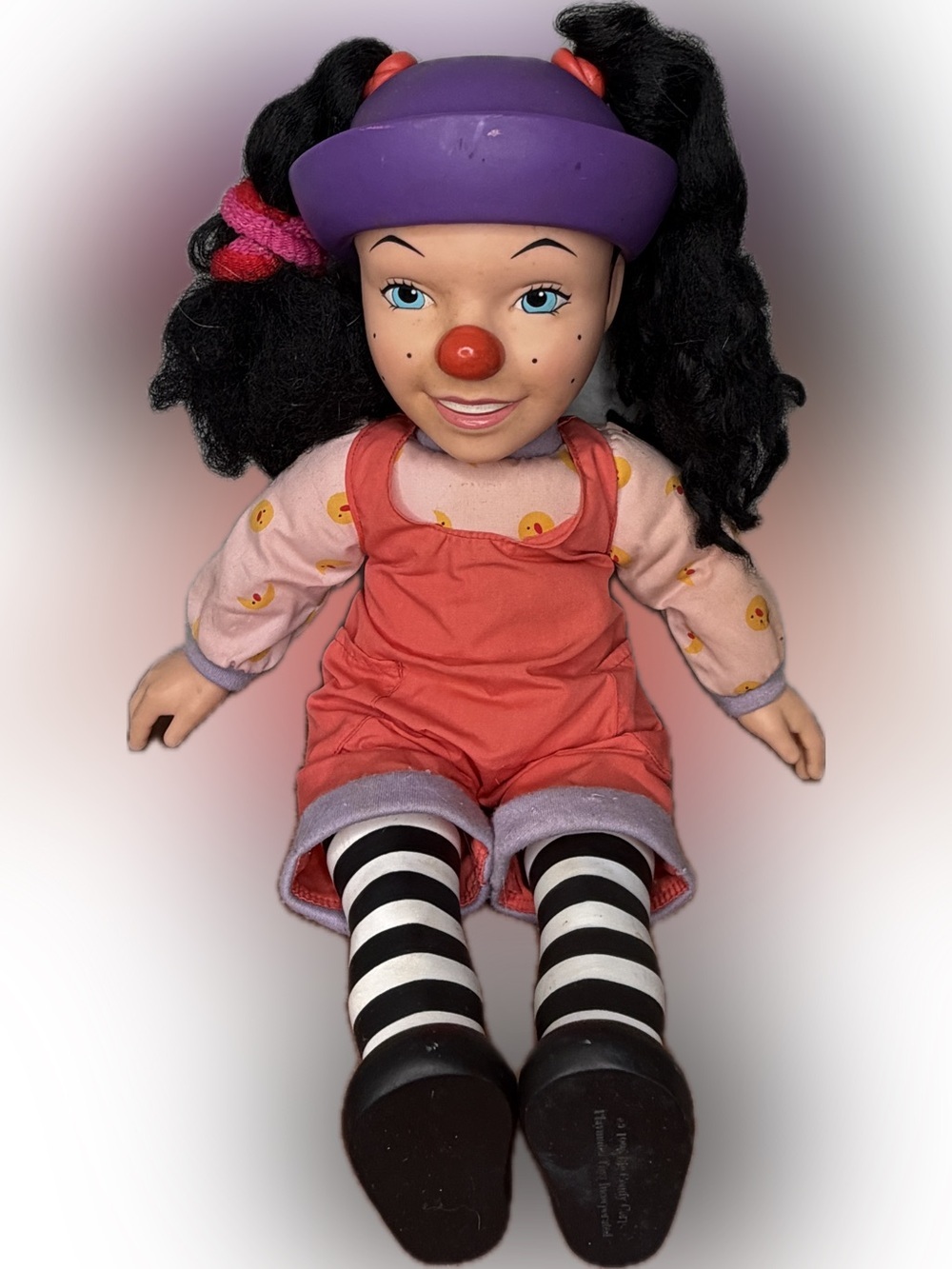 Rare Vintage The Big Comfy Couch Loonette Doll 15" Clown